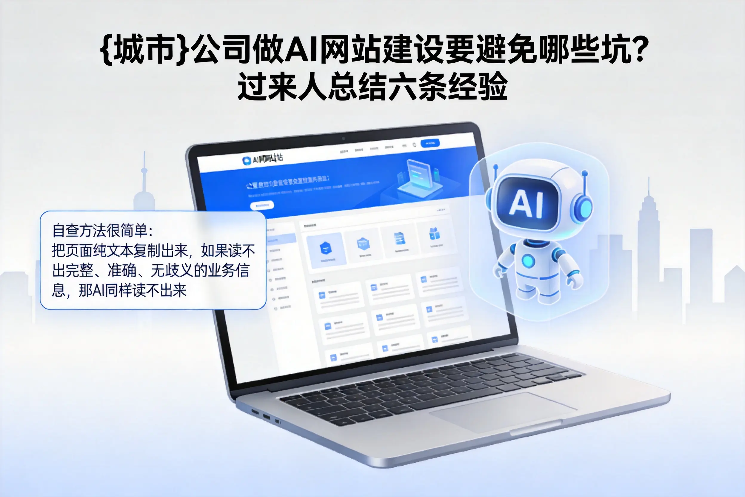 太原公司做AI网站建设要避免哪些坑?过来人总结六条经验