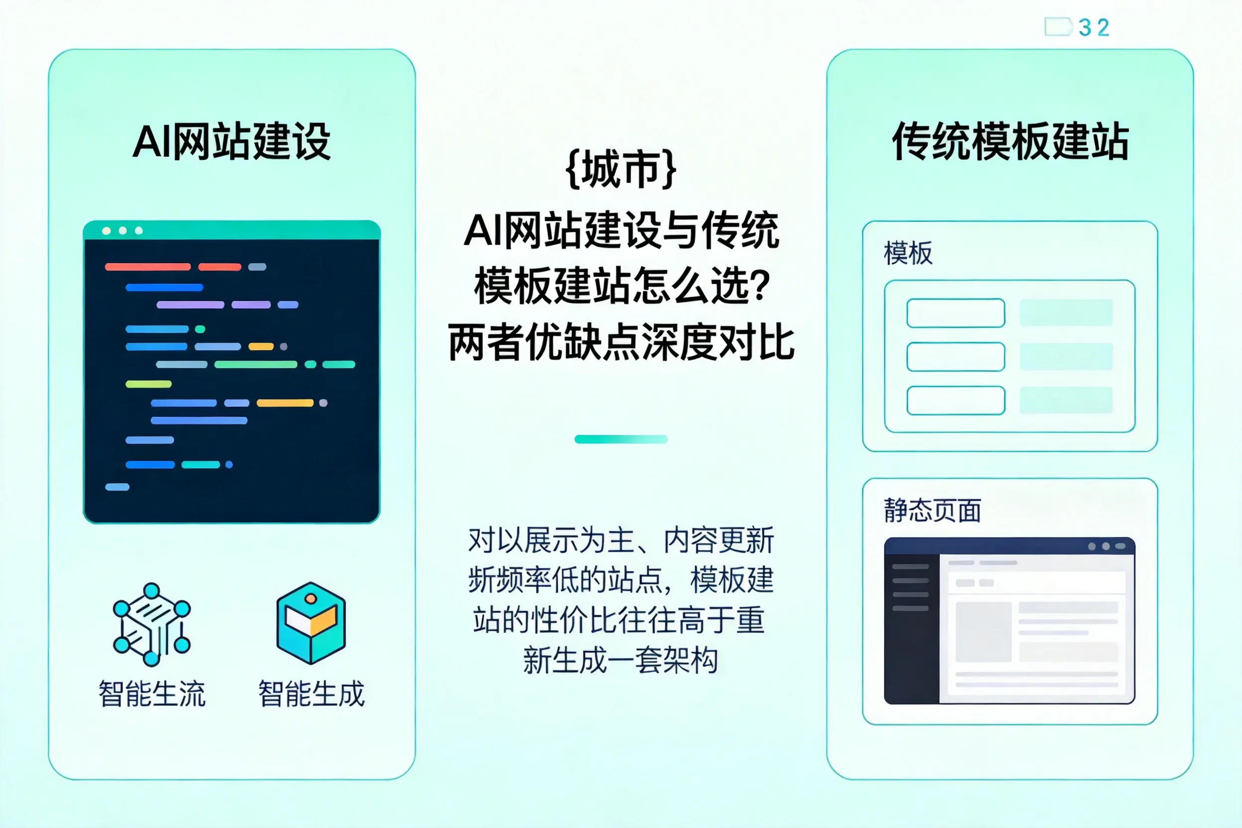 太原AI网站建设与传统模板建站怎么选?两者优缺点深度对比