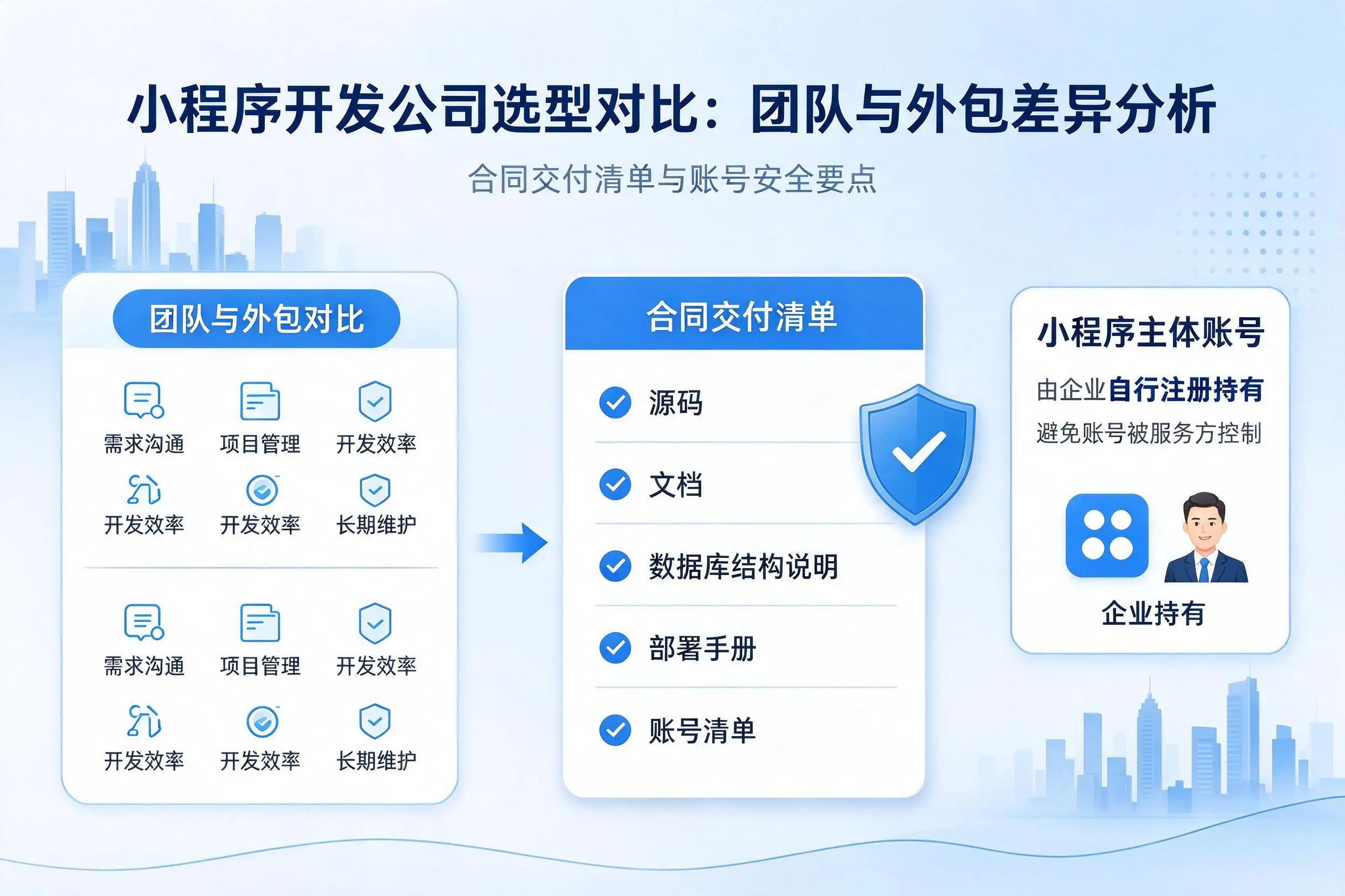 太原小程序开发公司选型对比:团队与外包差异分析