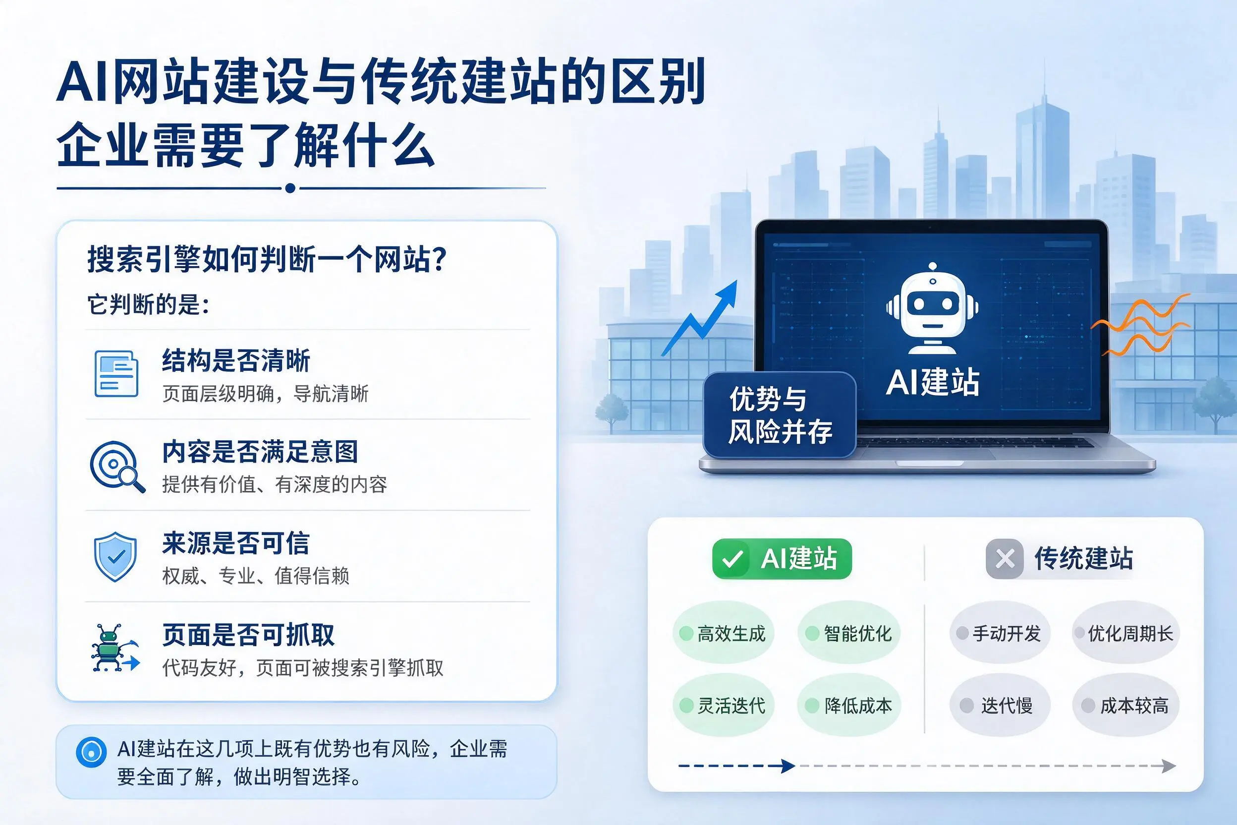 AI网站建设与传统建站的区别,太原企业需要了解什么