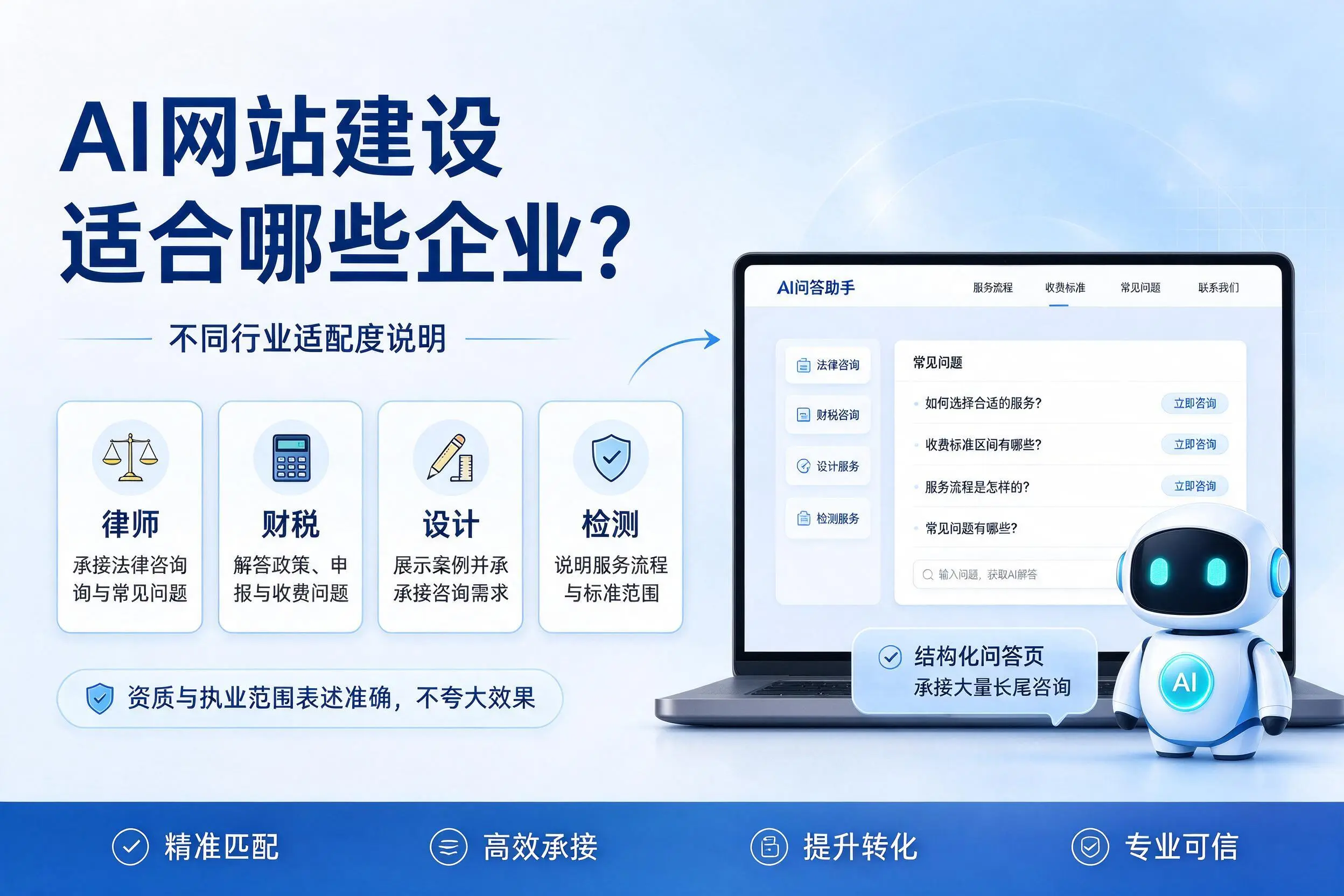 AI网站建设适合哪些企业？太原不同行业适配度说明