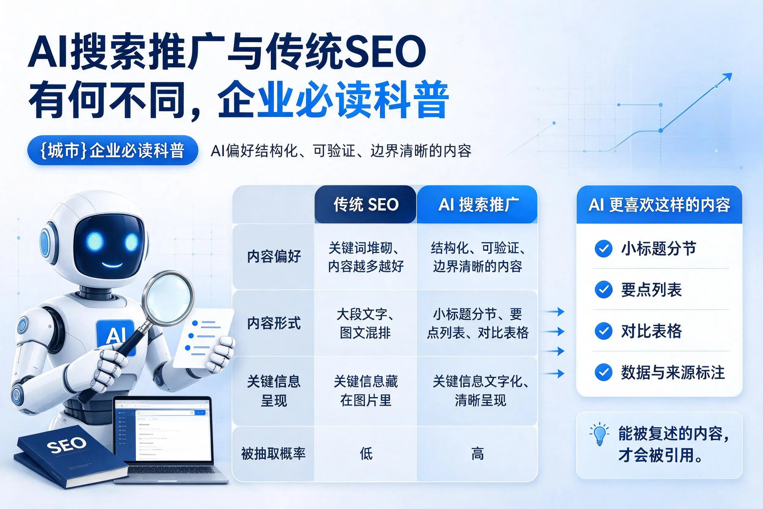 AI搜索推广与传统SEO有何不同，太原企业必读科普